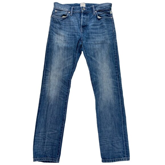 John Elliott x GAP GQ JE Skinny S Blue Coast Jeans mens size 30x30 - Picture 1 of 9